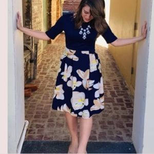 Oxiuly Fashion Fit & Flare Women's Retro Party Dress